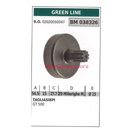Clutch bell GREEN LINE hedge trimmer GT 500 038326 | Newgardenstore.eu