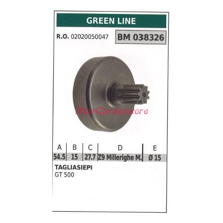 Kupplungsglocke GREEN LINE Heckenschere GT 500 038326 | Newgardenstore.eu