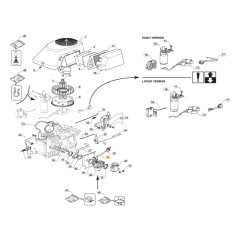 ORIGINAL STIGA moteur à essence TRE0702 tracteur de pelouse 118551514/0 | Newgardenstore.eu