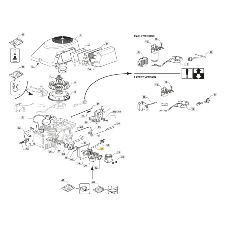 ORIGINAL STIGA Benzin-Schlauchmotor TRE0702 Rasentraktor 118551514/0 | Newgardenstore.eu