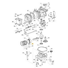 Spinotto pistone ORIGINALE STIGA motore TRE0702 trattorino rasaerba 118551241/0