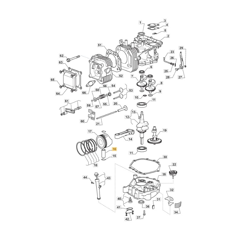 ORIGINAL STIGA Motor Kolbenbolzen TRE0702 Rasentraktor 118551241/0