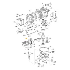 Pistone ORIGINALE STIGA motore TRE0702 trattorino tagliaerba 118551509/0 | Newgardenstore.eu