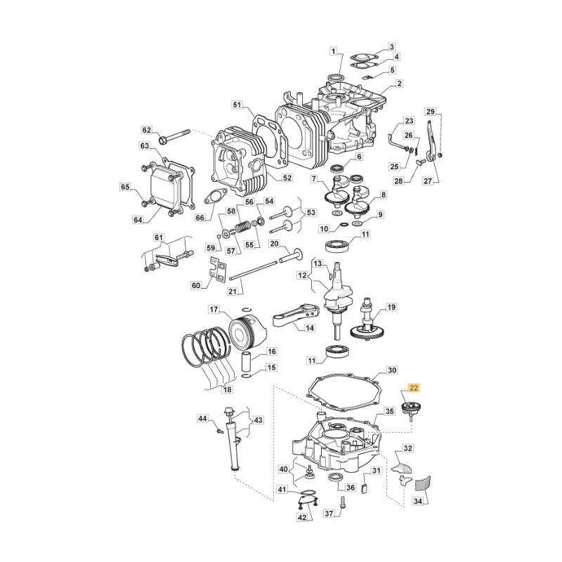 ORIGINAL STIGA regulador del motor TRE0702 tractor de césped 118551506/0