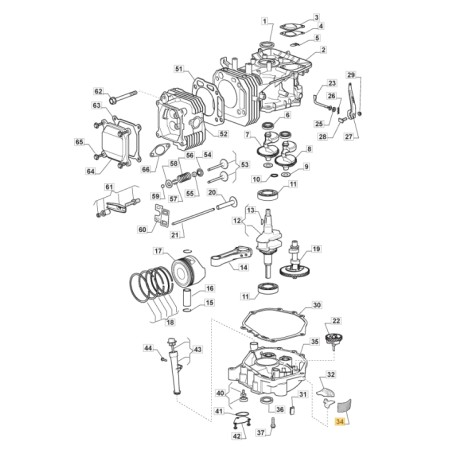 ORIGINAL STIGA Motorölfilter TRE0702 Rasentraktor 118551256/1 | Newgardenstore.eu