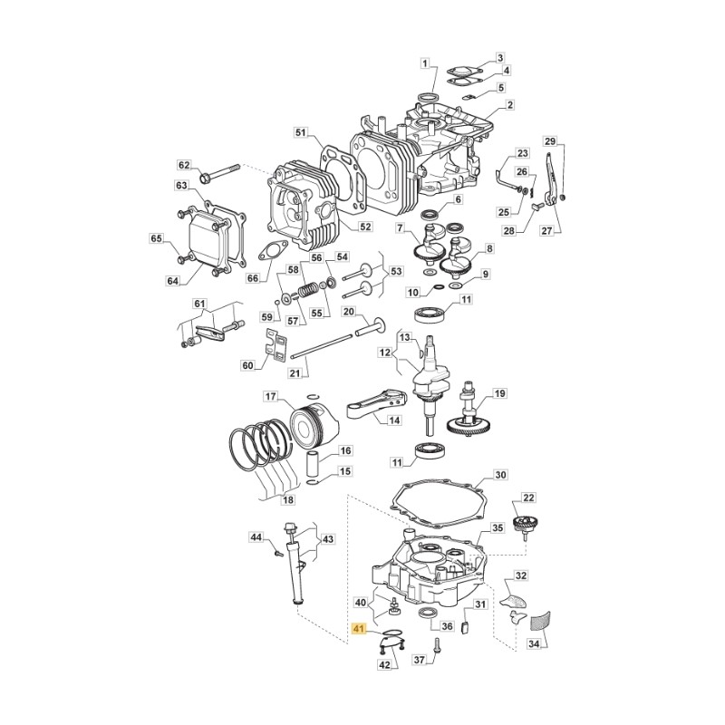 ORIGINAL STIGA Motorölpumpen-Dichtung TRE0702 Rasentraktor 118551507/0