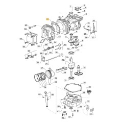 Guarnizione cilindro ORIGINALE STIGA motore TRE0702 trattorino 118551235/0