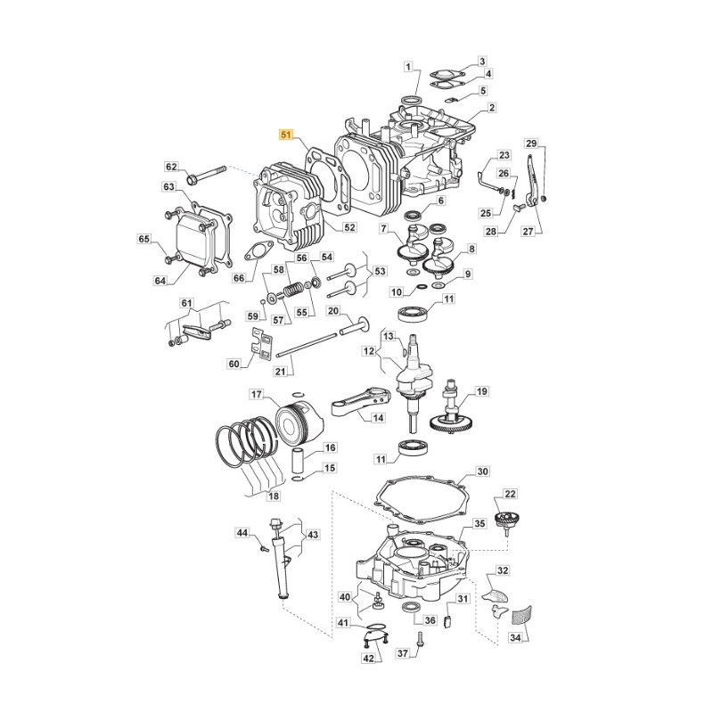 ORIGINAL STIGA junta del cilindro del motor TRE0702 tractor de césped 118551235/0