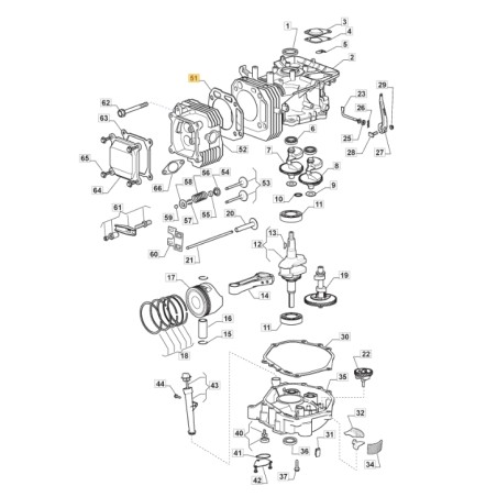 Joint de cylindre ORIGINAL STIGA TRE0702 tracteur de pelouse 118551235/0 | Newgardenstore.eu