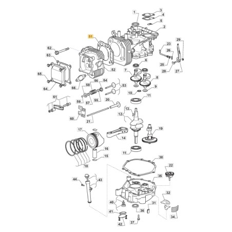 ORIGINAL STIGA junta del cilindro del motor TRE0702 tractor de césped 118551235/0 | Newgardenstore.eu