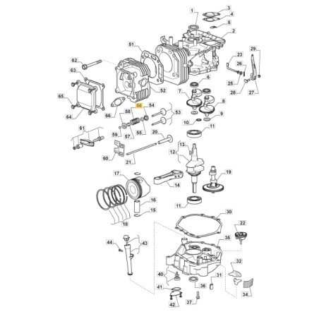 ORIGINAL STIGA Motorventilfeder TRE0702 Rasentraktor 118550529/0 | Newgardenstore.eu
