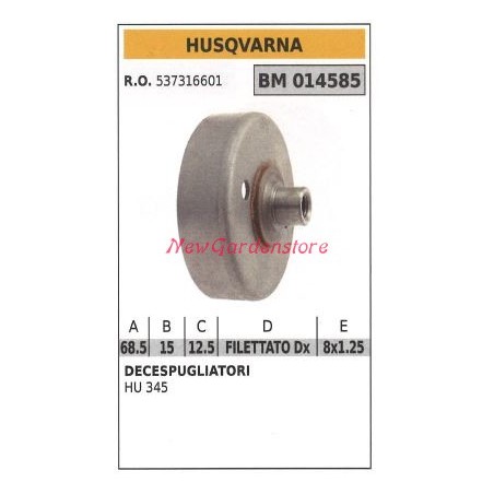 Clutch bell HUSQVARNA brushcutter HU 345 014585 | Newgardenstore.eu