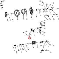 Seitlicher Auspuffabweiser DAYE Rasenmäher DYM1660AQ 045208