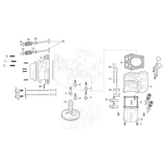 Coperchio valvole ORIGINALE STIGA motore TRE 586V trattorino 118551549/0