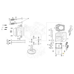 ORIGINAL STIGA tapa de la válvula del motor TRE 586V tractor de césped 118551549/0