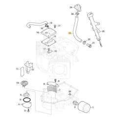 ORIGINAL STIGA Motorölablassschlauch TRE586V Rasentraktor 118551607/0 | Newgardenstore.eu