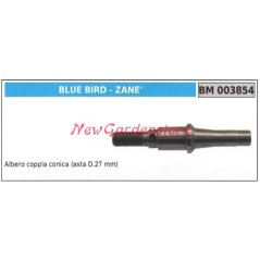 Arbre de la paire d'engrenages coniques de la débroussailleuse BLUEBIRD 003854 | Newgardenstore.eu