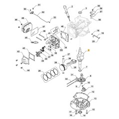 ORIGINAL STIGA Motor Kurbelwelle TRE 224 Rasentraktor 118551115/0