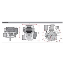 LONCIN 25x80 Hochleistungsmotor 413 cc 11,7 PS kompletter Elektro-Rasentraktor | Newgardenstore.eu