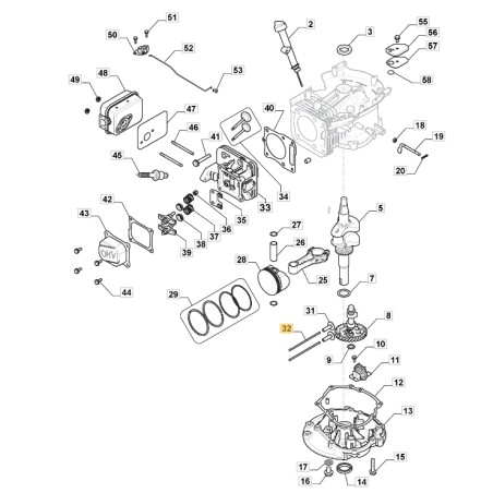 ORIGINAL STIGA Motorstößelstangen TRE224 Rasentraktor 118551118/0 | Newgardenstore.eu