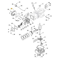 ORIGINAL STIGA silencieux moteur TRE 224 tracteur de pelouse 118551497/0 | Newgardenstore.eu