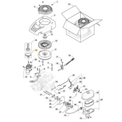 ORIGINAL STIGA engine starter gear TRE 224 lawn tractor 118551155/0 | Newgardenstore.eu