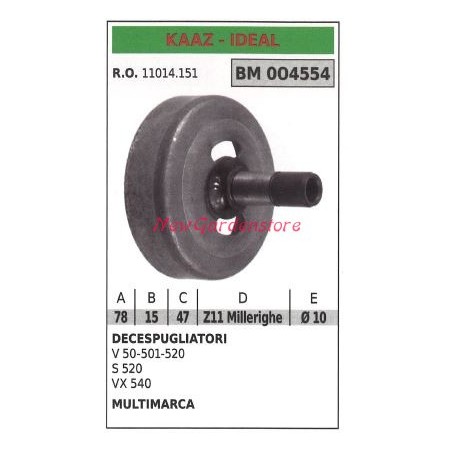 Clutch Bell KAAZ brushcutter V 50 501 520 S 520 VX 540 004554 | Newgardenstore.eu