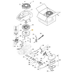 ORIGINAL STIGA Schwungrad für TRE 224 Rasentraktor Motor 118551137/0 | Newgardenstore.eu