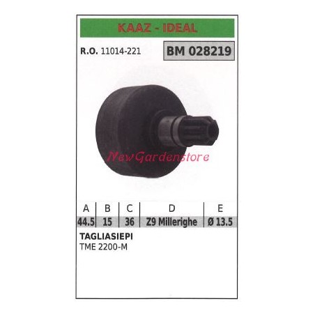 KAAZ clutch bell for hedge trimmer TM 2200-M 028219 | Newgardenstore.eu