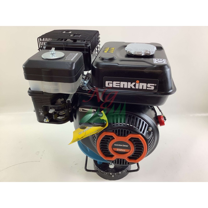 Motor GENKINS GK210 completo eje horizontal 212 cc eje cónico Ø  23