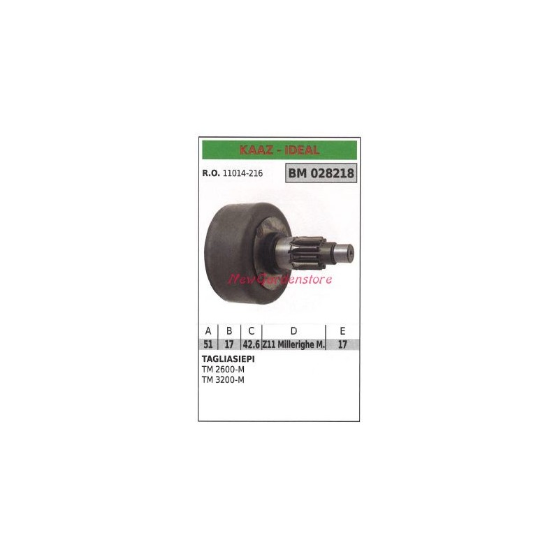 KAAZ clutch bell for hedge trimmer TM 2600-M TM 3200-M 028218