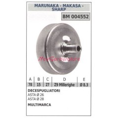 Cloche d'embrayage MARUNAKA arbre de débroussailleuse Ø 26 28 mm 004552 | Newgardenstore.eu