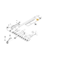 ORIGINAL STIGA brushcutter accelerator cable ABR32 - ABR42 118803985/0