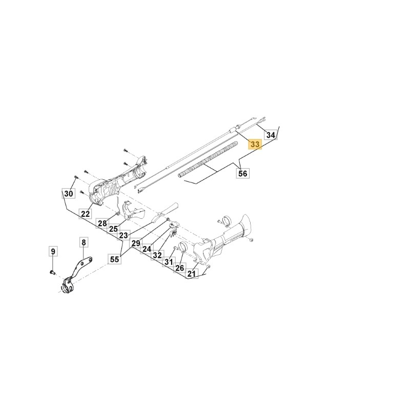 Câble d’accélérateur ORIGINAL STIGA débroussailleuse ABR32 - ABR42 118803985/0