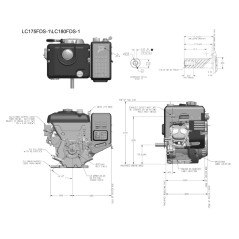 Complete STIGA WS300 horizontal 25.4x80 302 cc engine electric start | Newgardenstore.eu