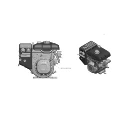 Motor completo STIGA WS300 horizontal 25.4x80 302 cc arranque eléctrico | Newgardenstore.eu
