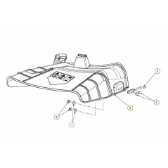 ORIGINAL MTD LT1 NS92 Rasentraktor Deflektor 731-20074