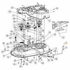 Courroie ORIGINALE MTD LT1 pour tracteur de pelouse NS92 647-05760637 | Newgardenstore.eu