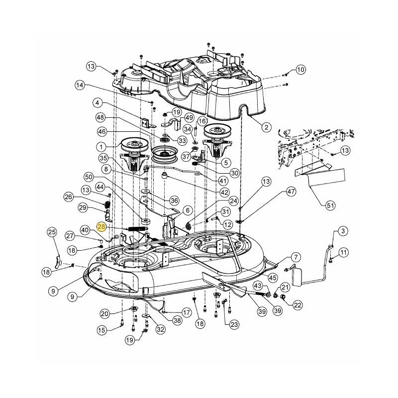 ORIGINAL MTD LT1 NS92 lawn tractor spring 750 x 4.77 732-04629