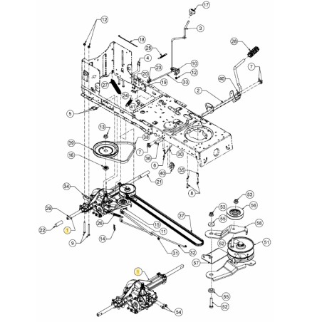 ORIGINAL MTD LT1 Rasentraktor Traktion NS92 618-09815 | Newgardenstore.eu