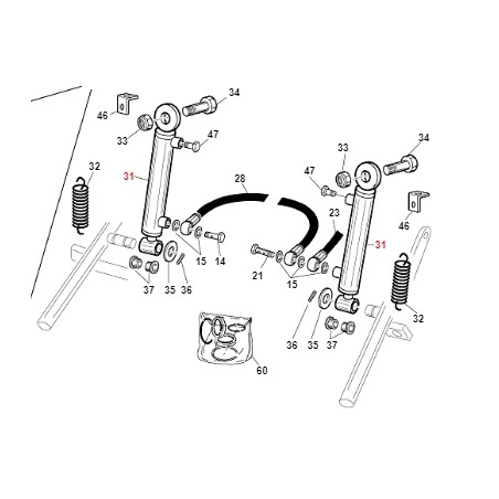 Cilindro de taqué plano modelos PG SR ORIGINAL GIANNI FERRARI 95060210000 | Newgardenstore.eu