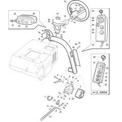 ORIGINAL GIANNI FERRARI Traktor Scheinwerferhalterung Stabilisator 01.90.00.1190 | Newgardenstore.eu