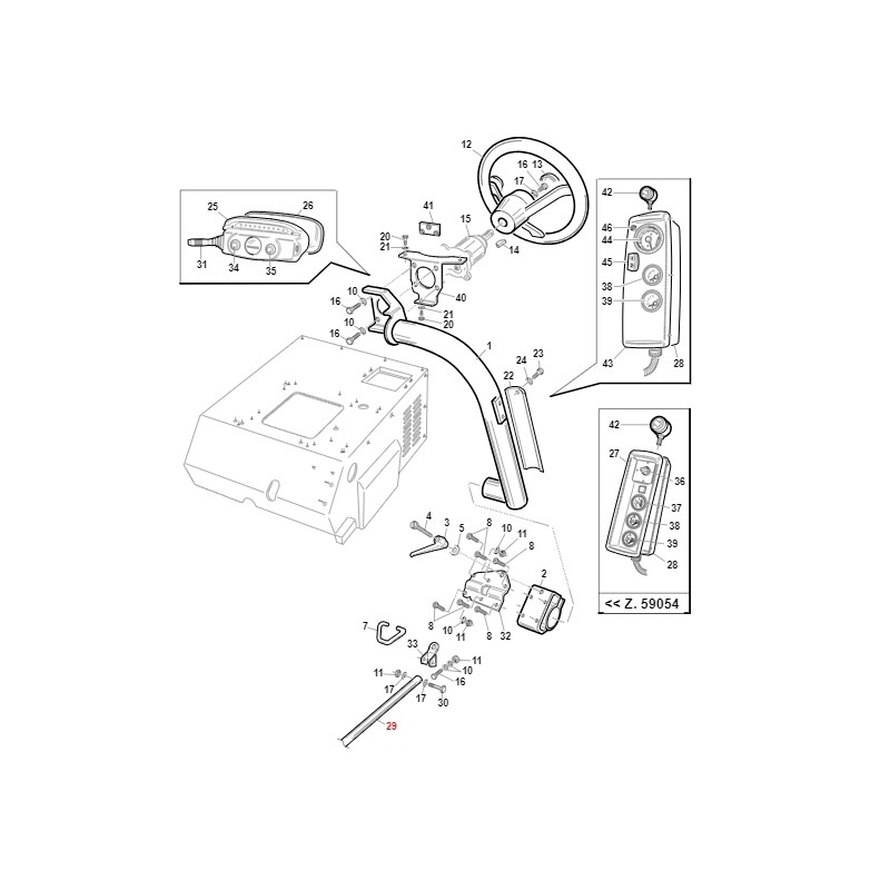 ORIGINAL GIANNI FERRARI Traktor Scheinwerferhalterung Stabilisator 01.90.00.1190