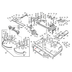 ORIGINAL GIANNI FERRARI 01.50.00.7050 right front axle guard models 150RC | Newgardenstore.eu