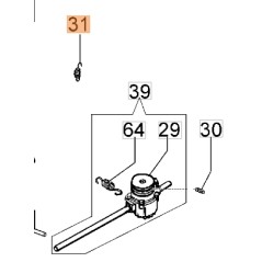 Molla ORIGINALE OLEOMAC tagliaerba rasaerba G44TB - G48TB - G53THX TB 66070035BR | Newgardenstore.eu