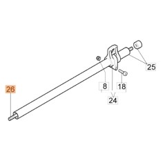 Arbre d'entraînement de débroussailleuse BC24T ORIGINAL EMAK modèles 61170075R | Newgardenstore.eu