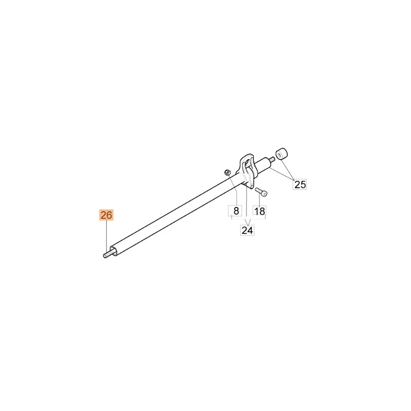 Albero trasmissione decespugliatore modelli BC24T ORIGINALE EMAK 61170075R