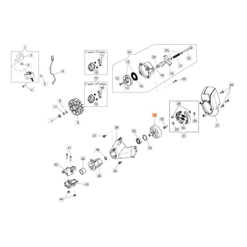 Campana frizione decespugliatore modelli BC270S ORIGINALE STIHL 61280130AR