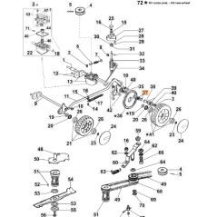 Rechtsgelenkmäher Modelle LUX47T ORIGINAL EMAK 8202070AR | Newgardenstore.eu