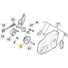 Kettensägeknauf Modelle C24Li C1648Li ORIGINAL STIGA 118803434/0 | Newgardenstore.eu